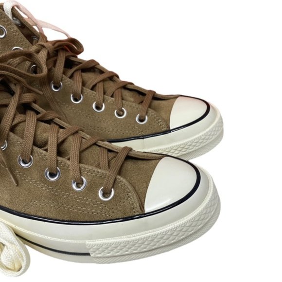 Converse Chuck 70 High Top Suede Sneakers Sand Dune Casual Size Women's A01457C - Picture 7 of 9